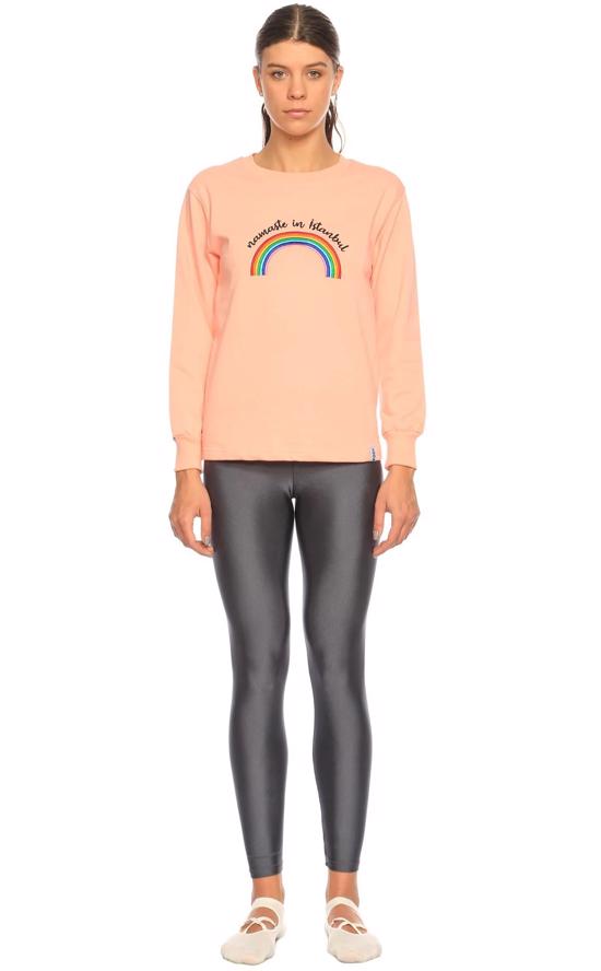 Erkek genel Namaste Sweatshirt Pembe Gökkuşağı- S