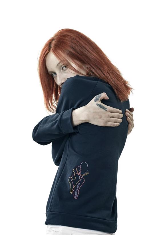 Erkek genel Namaste Sweatshirt Lacivert- M