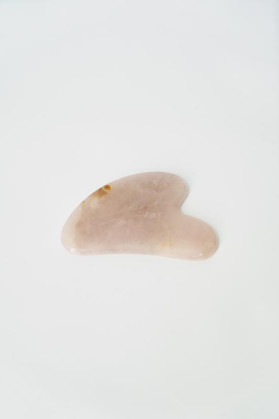 Erkek genel Pembe Kuvars Gua Sha Taşı