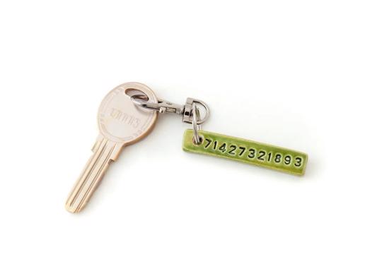 Erkek genel 71427321893 Şerit Anahtarlık -Yeşil