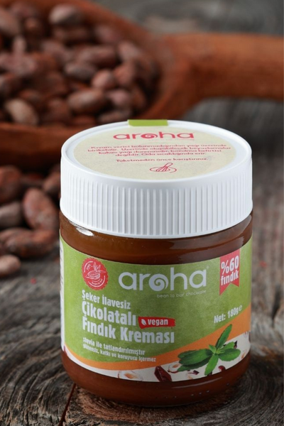 Erkek genel Şekersiz Çikolatalı Fındık Kreması- Stevialı 180gr
