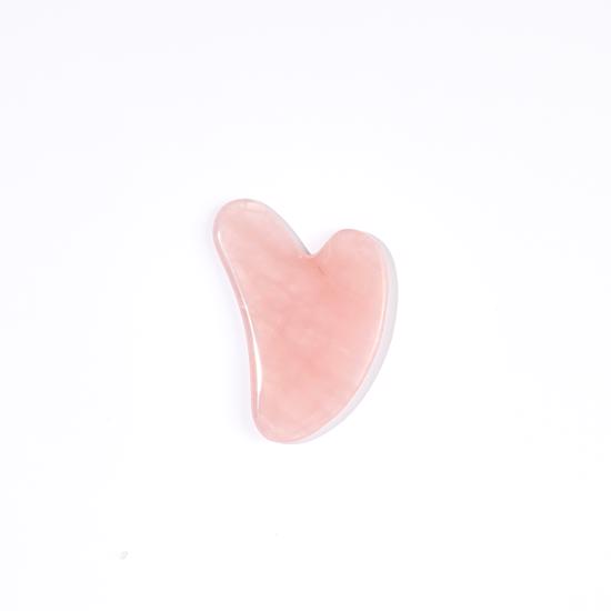 Erkek genel Rose Quartz Heart - Gua Sha