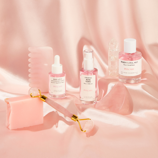 Erkek genel Rose Quartz Heart - Gua Sha