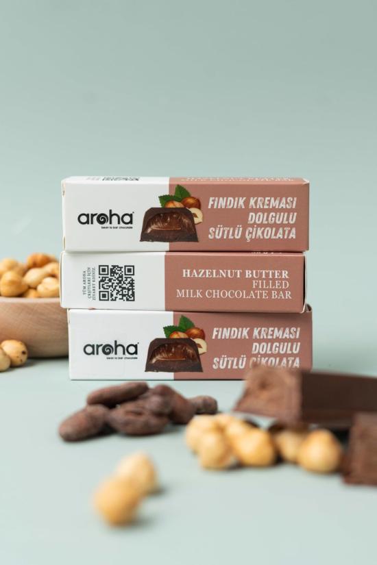 Erkek genel Fındık Kreması Dolgulu Sütlü Çikolata Bar 38gr