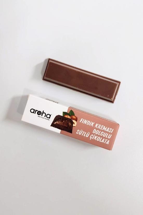 Erkek genel Fındık Kreması Dolgulu Sütlü Çikolata Bar 38gr