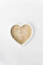 Men genel With Love Kalp Dekor