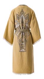 Erkek genel Sarı Dokuma Kimono