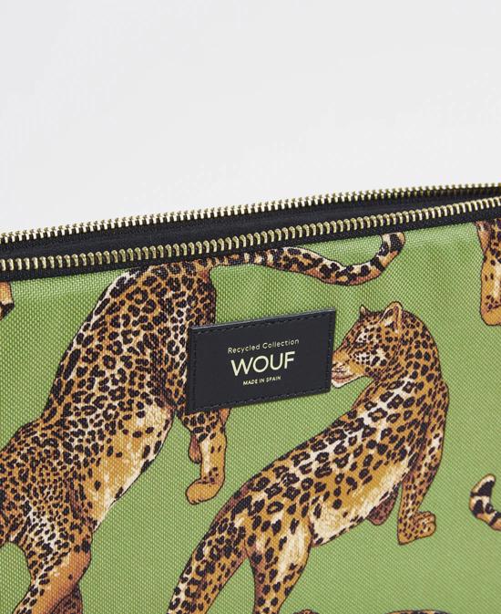 Erkek genel Olive Leopard Laptop Sleeve 13 &14 