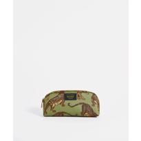 genel Olive Leopard Makeup Bag 