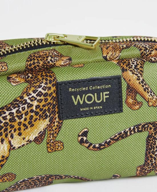 Erkek genel Olive Leopard Makeup Bag