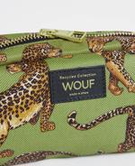 Erkek genel Olive Leopard Makeup Bag