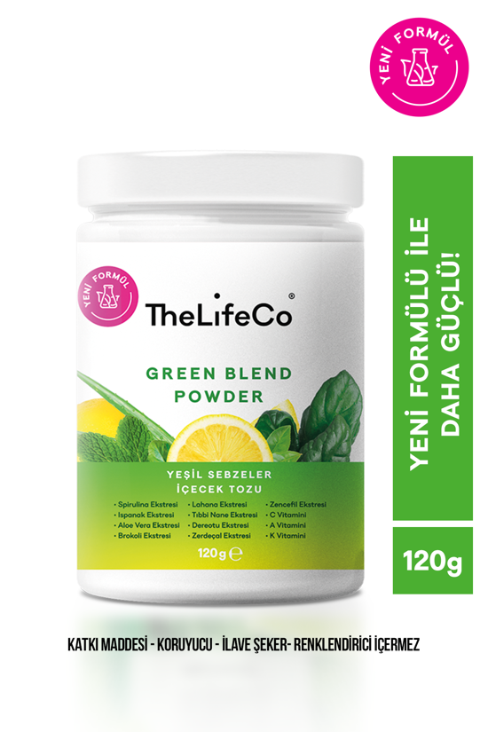 Erkek genel TheLifeCo Yeşil Sebzeler İçecek Tozu 120gr