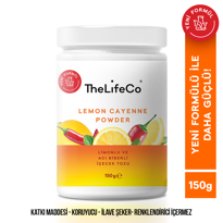  TheLifeCo Limonlu ve Acı Biberli İçecek Tozu 150gr 