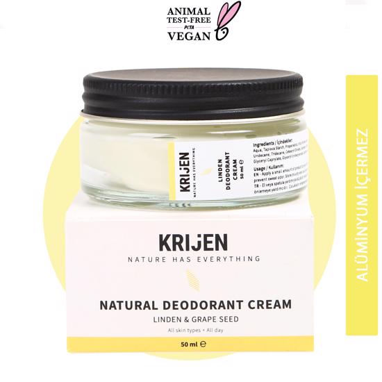 Erkek genel Ihlamur Çiçeği & Üzüm Çekirdeği Krem Deodorant 50