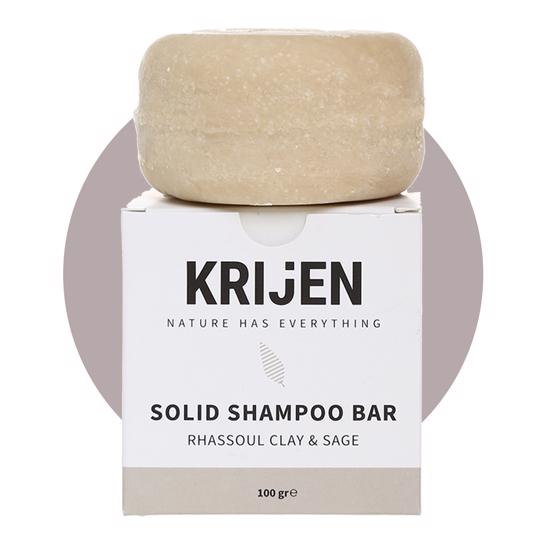 Erkek genel Rhassoul Kili & Adaçayı Katı Şampuan 100 Gr