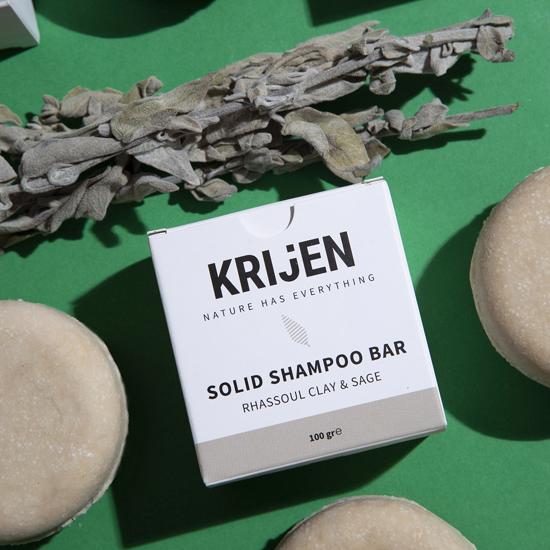 Erkek genel Rhassoul Kili & Adaçayı Katı Şampuan 100 Gr