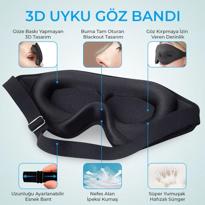 genel 3D Pro Uyku Göz Bandı- Siyah 