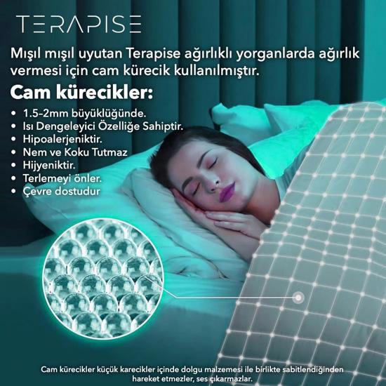 Erkek genel Yün Dolgulu Ağırlıklı Yorgan Krem 8Kg 155*215cm