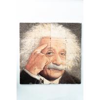 genel Einstein Portre Traverten Taş Tablo 