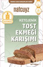 Erkek genel Ketojenik Glutensiz Tost Ekmeği Karışımı 400gr