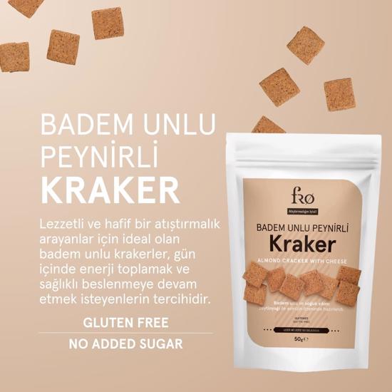 Erkek genel Badem Unlu Peynirli Kraker Glutensiz Atıştırmalık
