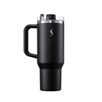 genel Big Cup 1.2 L Mat Siyah Termos, Paslanmaz Çelik Sı 