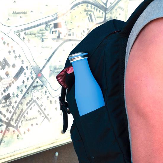 Erkek genel Okyanus Mavi Termos 500 ml, Paslanmaz Çelik Sızdır