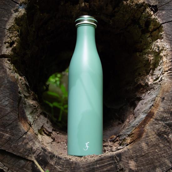 Erkek genel Adaçayı Yeşil Termos 750 ml, Paslanmaz Çelik Sızdı