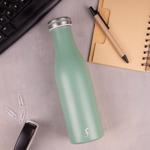 Erkek genel Adaçayı Yeşil Termos 500 ml, Paslanmaz Çelik Sızdı
