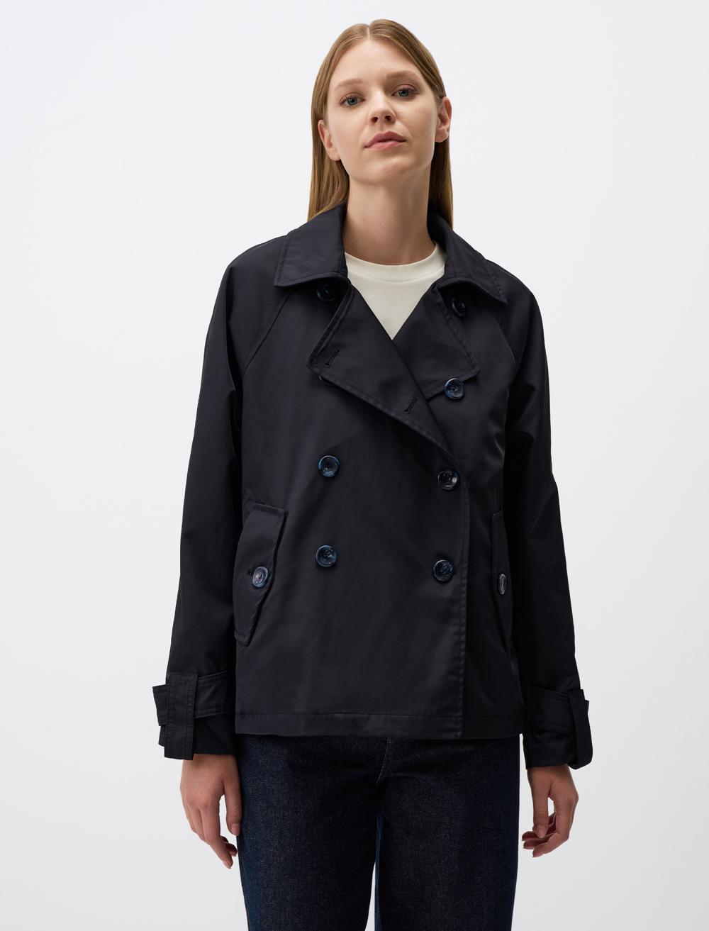 ジャケット 1989 STUDIO Dark blue short trench jacket 1989 STUDIO Women's Blue Short Trench Jacket | ShopSimon