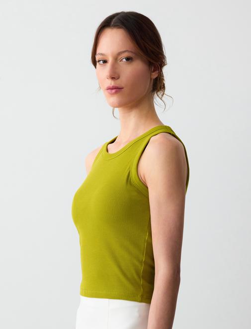 Limoni Cup Sleeveless Knitted Tank Top