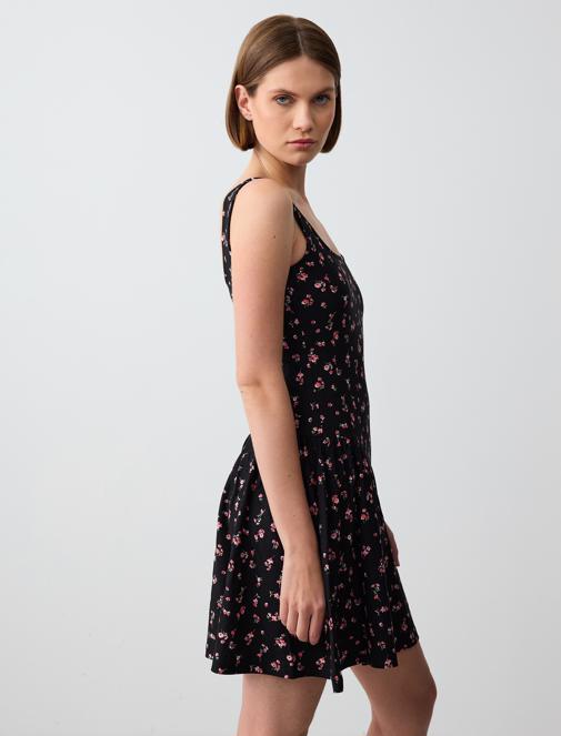 Floral Elbise Kombini