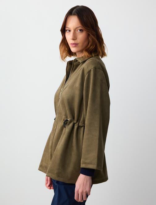 Suede Look Jacket Combination