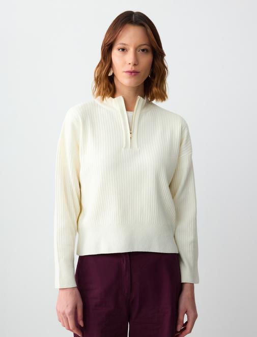 Zippered Sweater Combination