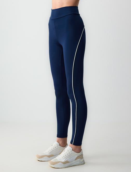 	High Waist Line Detailed Knitted Leggings Combination