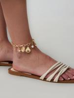 Seashell Figured Pearl Anklet
