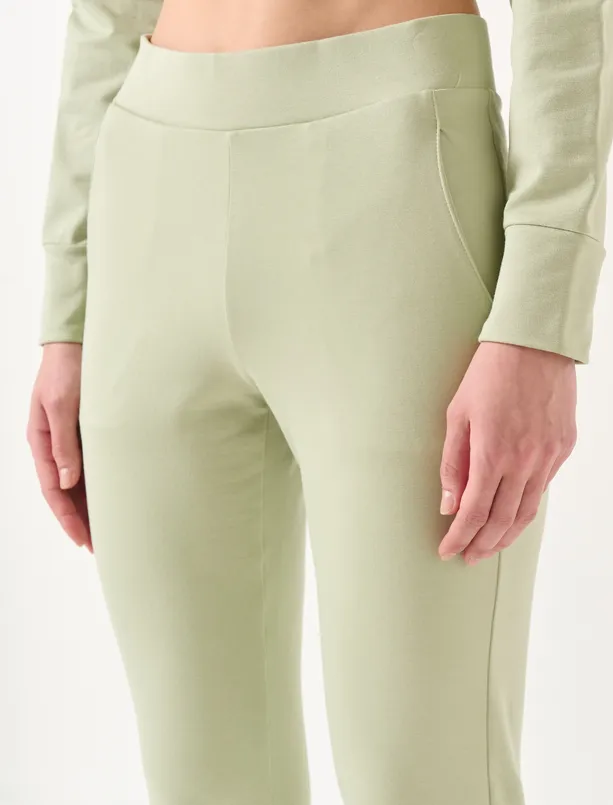 Bayan Yeşil Dar Kesim Dar Paça Jogger Pantolon