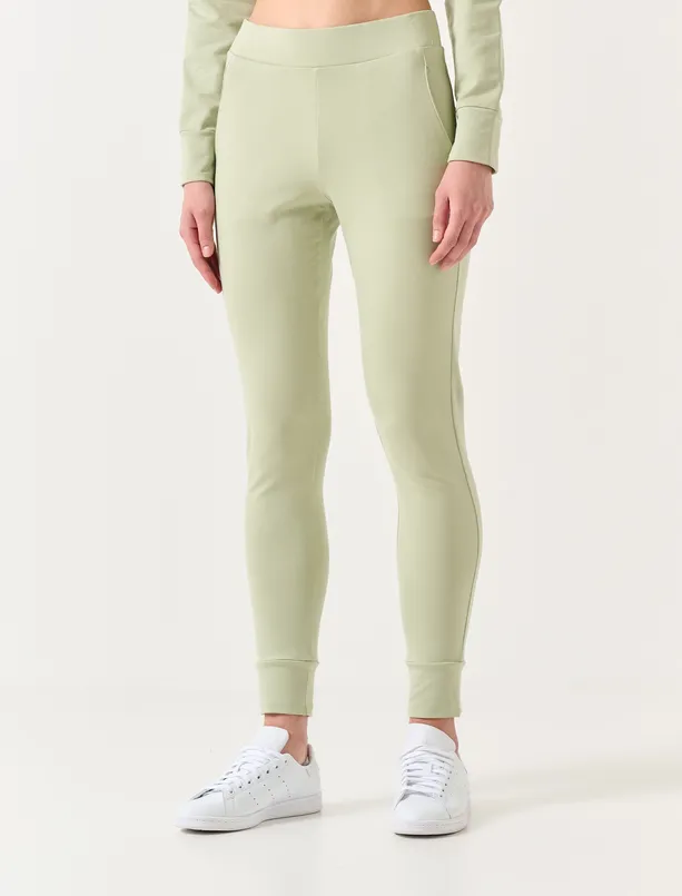 Bayan Yeşil Dar Kesim Dar Paça Jogger Pantolon