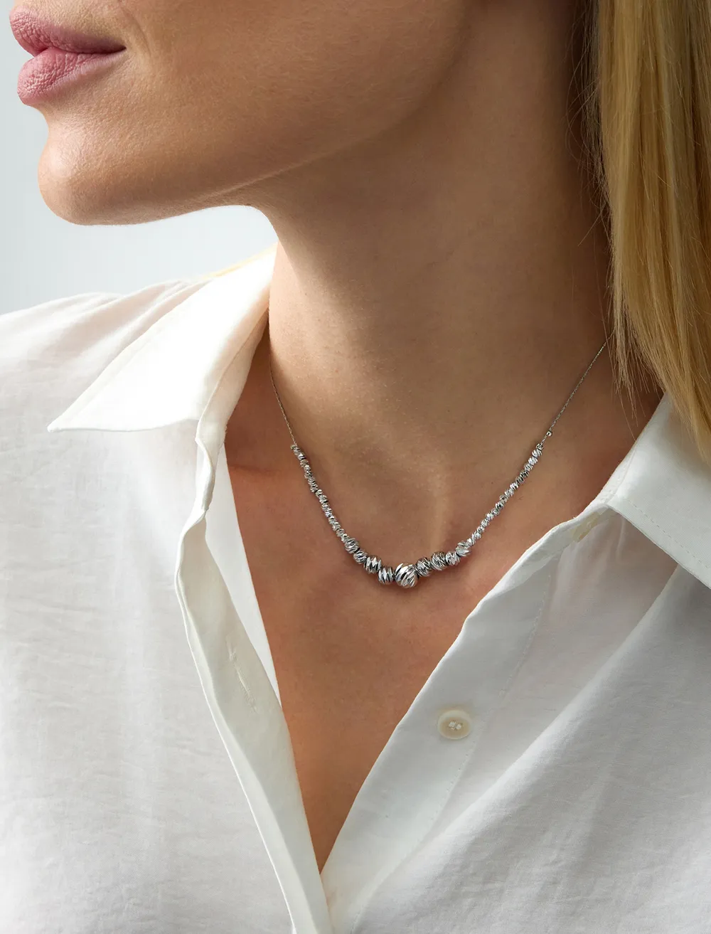 【Monday Edition】24SS SHINY BALLS NECKLACE 10mm 24'' huge shiny Ball chain Stainless Steel Beads chain