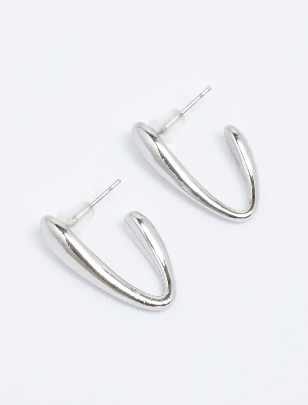 Women Grey Figured Earrings