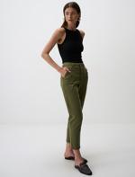 Haki Normal Bel Cepli Gabardin Pantolon_2