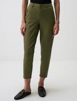 Haki Normal Bel Cepli Gabardin Pantolon_3