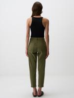 Haki Normal Bel Cepli Gabardin Pantolon_5