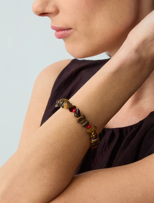 Women Mixed Natural Stone Adjustable Bracelet