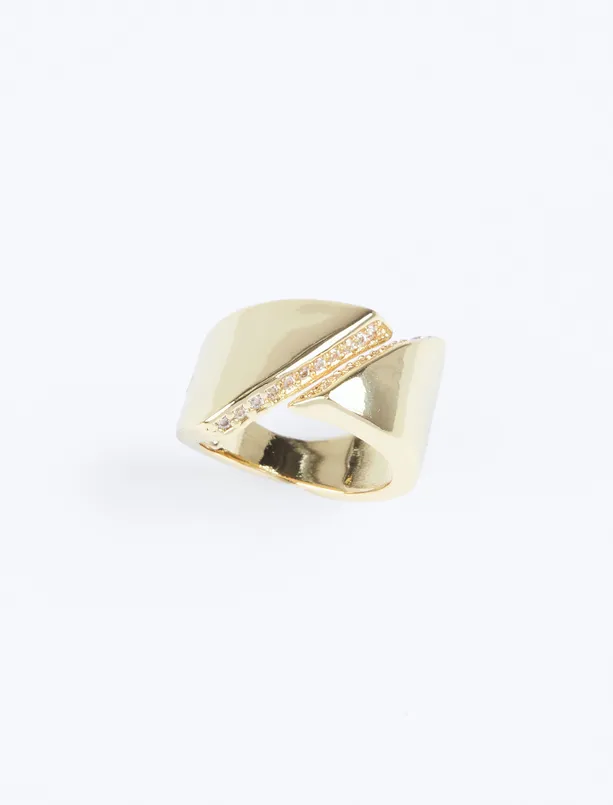 Women Yellow Modern Stone Figured Ring