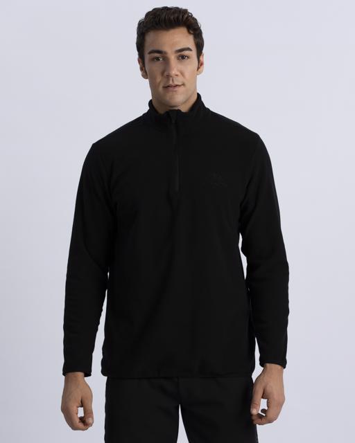 Siyah Logo Mellow  Erkek Siyah Regular Fit Polar Sweatshirt - KAPPA® Türkiye