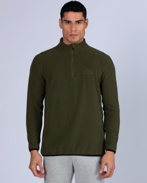 Yeşil Logo Mellow  Erkek Yeşil Regular Fit Polar Sweatshirt - KAPPA® Türkiye