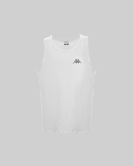 Beyaz Survivor Man Tank Erkek Beyaz Regular Fit Atlet - KAPPA® Türkiye