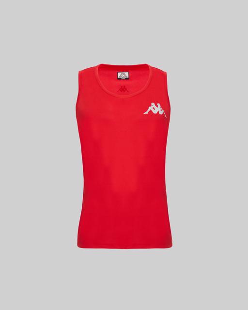 Kırmızı Survivor Man Poly Tank 2 Erkek Kırmızı Regular Fit Atlet - KAPPA® Türkiye