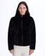 Authentic Sarano Çift Tarafli Kadın Siyah Oversize Fit Sherpa